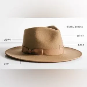 ASN x Free People Melrose Braid-Trim S Black Rancher Western Vegan Suede Cowgirl FREE PEOPLE x ASN Melrose Rancher Hat BLACK SUEDE W/ BRAIDED  main image 3